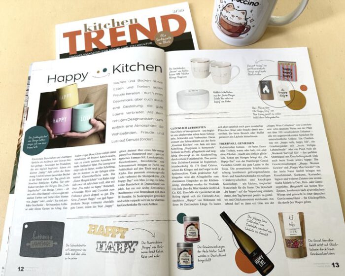 Beitrag im Fachmagazin KitchenTrend Ausgabe 3/2025, mit aufgeschlagenem Artikel sichtbar